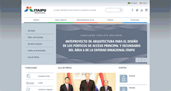 Desktop Screenshot of itaipu.gov.py
